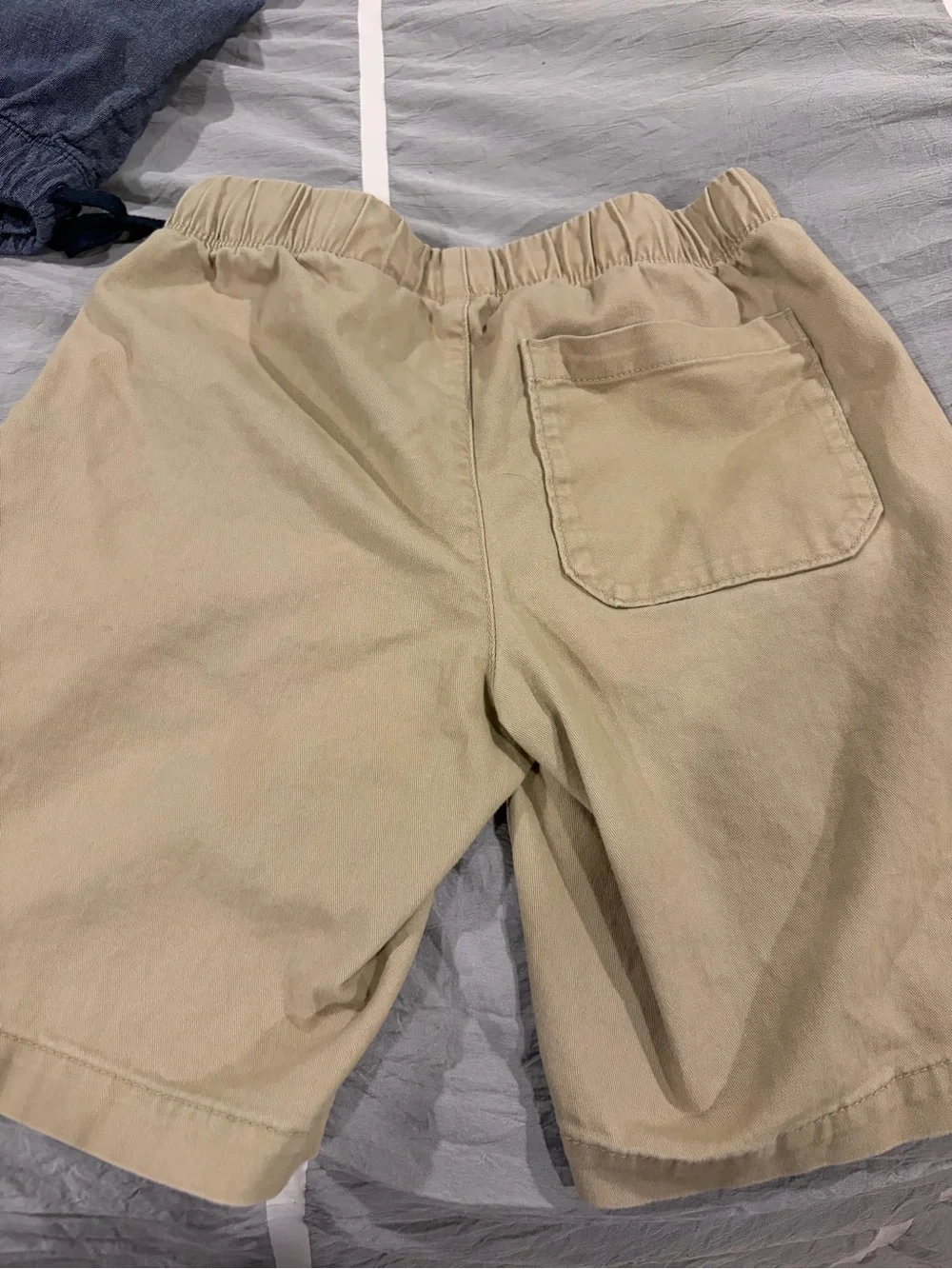Old Navy Boys Cargo & Chambray Shorts Trio - Camo, Khaki, Blue